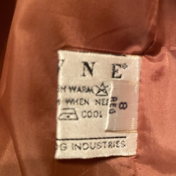 TOWNE from London Fog Trench Coat Dusty Rose Size 8 - Picture 7 of 8